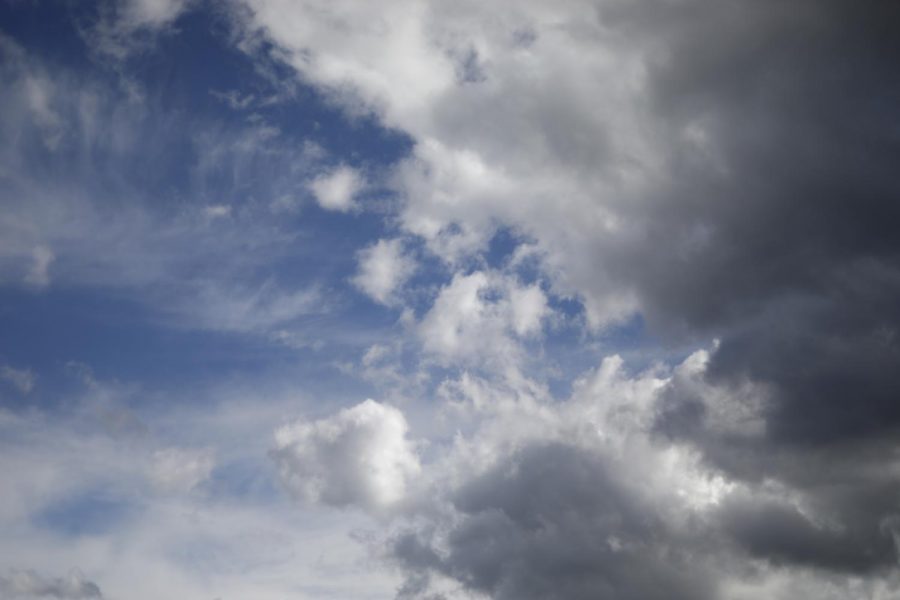 The sky on Thursday afternoon. The amount of rainfall was reported around 1 a.m. Thursday. 