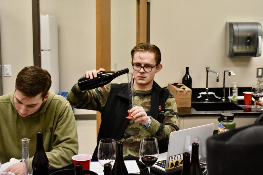 Andrew Gerow, a senior Viticulture and Enology major, said he helped produce three wines that will be available for purchase: two Rieslings and one rosé.