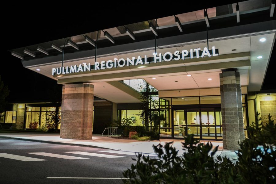 Pullman+Regional+Hospital+is+working+with+Palouse+Medical+to+meet+the+demand+for+COVID-19+testing.+The+testing+center+is+located+in+a+trailer+behind+PRH+by+the+emergency+department.+