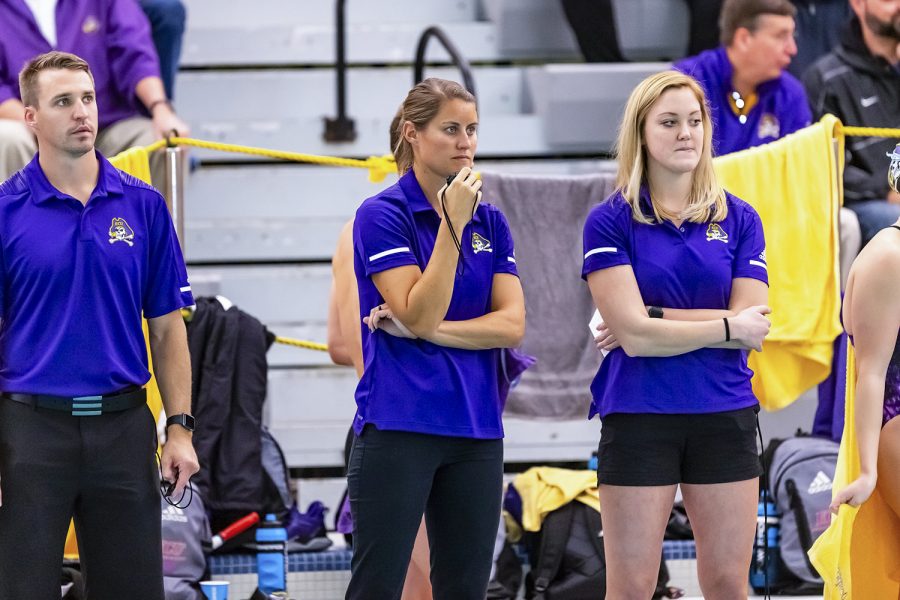 Kate Moore started swimming competitively before she was in high school. Now, she will begin her second coaching career for the WSU women’s swimming team, although the future for the season is uncertain at the moment. 