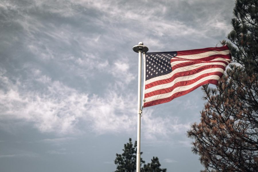 An American flag on the corner of Pine City-Malden Road and Main Street flies in the soft breeze on Nov. 7 — a symbol of hope for the town of Malden.