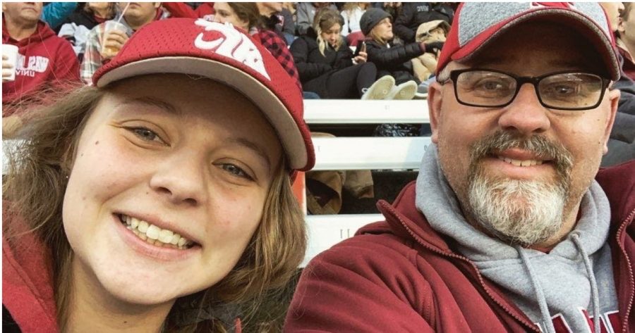 Kanoa and her dad bonded over both of them being Cougs. Dale attended his first Dad's weekend in 2019.  