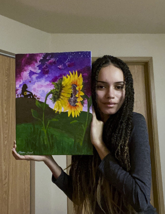 Chardonae Odegard plans on taking her art to a new level with Art Therapy when she graduates.
