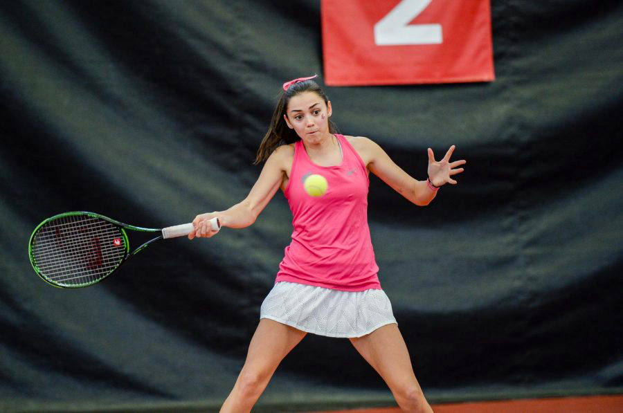 Senior Melisa Ates recently tied Elizaveta Luzina for most combined wins in WSU history with 194.