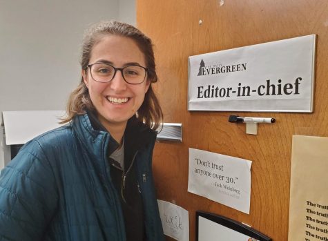 Editor-in-chief Emma Ledbetter, pictured here, is grateful for all the people she worked with in her role.