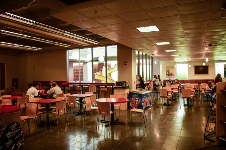 The Bookie Cafe is located in the Compton Union Building. Columnist Emma Ledbetter says the space is not as crowded as other lounges within the CUB. This is a great place for people watching.