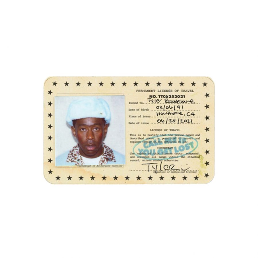 This is the album cover Tyler, the Creator used for his album, CALL ME IF YOU GET LOST.