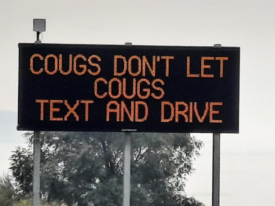 Washington State Department of Transportation used message signs to encourage safe driving behaviors on the way to Pullman.