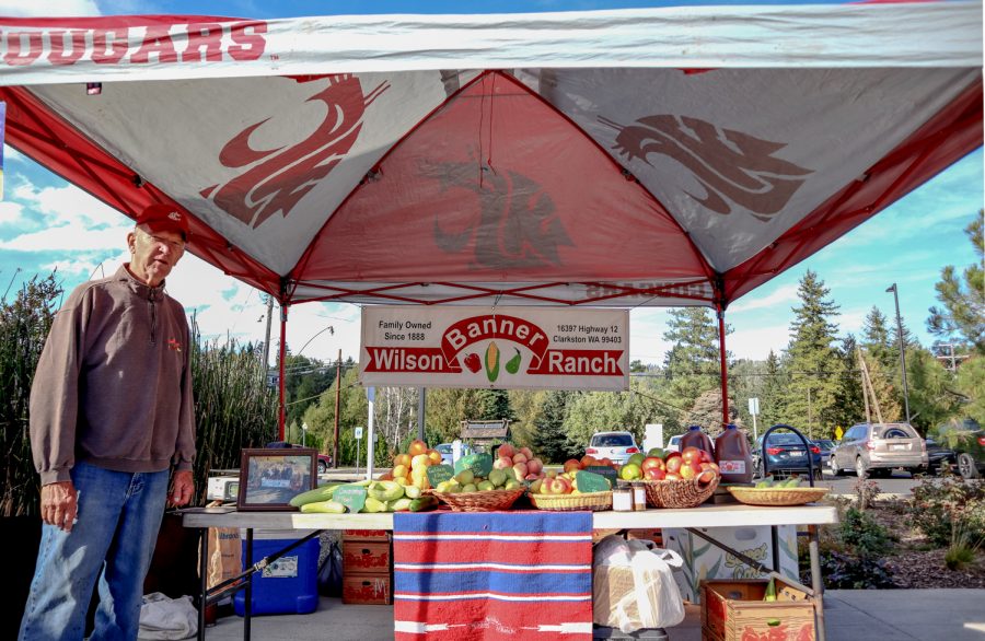 Fruit and Veggies from the family-owned Wilson Banner Ranch at the Pullman Farmers Market, Wednesday, Sept. 29, 2021.