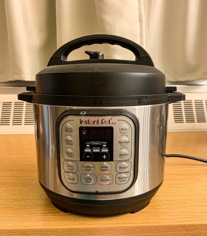 An instant pot is a great way to make spaghetti or chicken teriyaki.