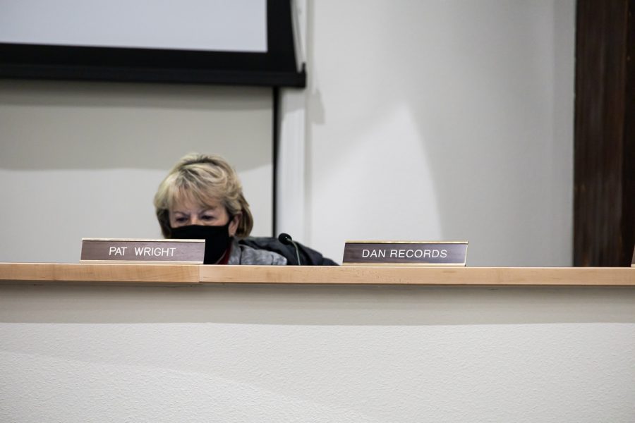 Pullman City Council Member Dan Records is absent at a city hall meeting after accepting a new position at Western Washington University, Tuesday, Nov. 30, 2021, in Pullman.