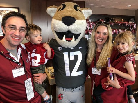 Brian and Ashley MacMillan met in the early 2000s at WSU. They now live in Oregon and have two little Cougs in the family. 