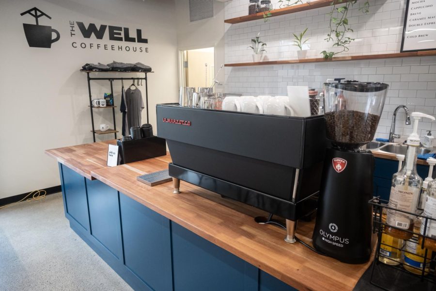 The Well Coffeehouse, located on Grand Ave, offers hot beverages and locally made pastries, Feb. 22.