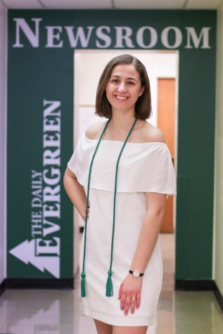 Senior Emma Ledbetter will graduate with a microbiology degree this spring. She hopes to build her career in science journalism and education.
