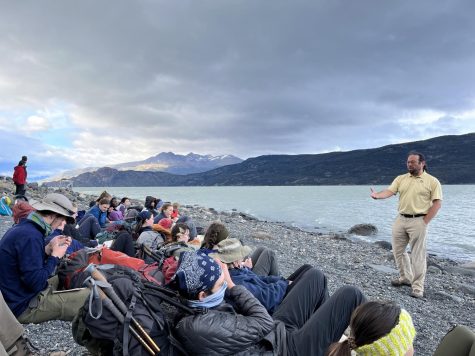 School for Field Studies students receive a lecture on glaciers in Chilean Patagonia, Mar. 25.