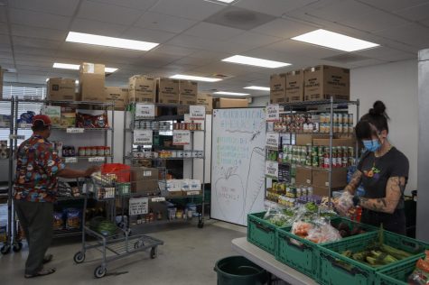 Community Action Center is stocked with food as of Wednesday