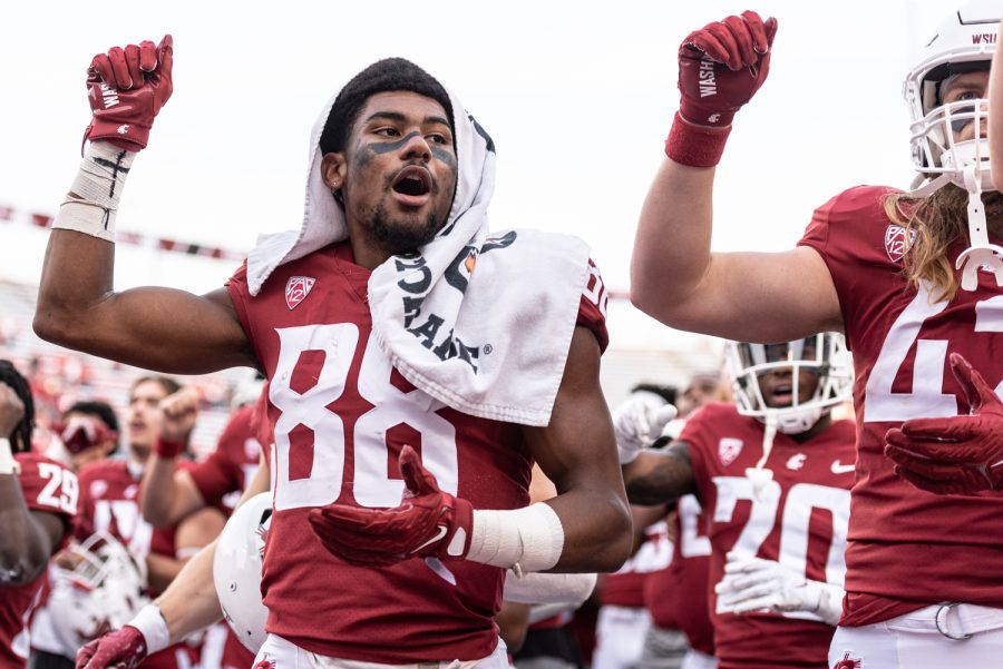 WSU+wide+receiver+DeZhaun+Stribling+celebrates+with+teammates+after+defeating+Colorado+State+38-7%2C+Sep.+17.