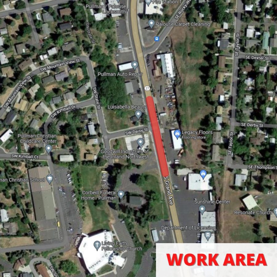 City Maintenance will repair a water leak by end of Wednesday.