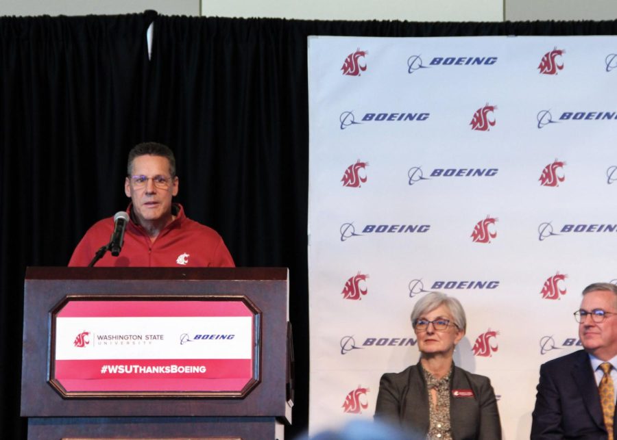 The Boeing Company and WSU held an announcement event in the Compton Union Building’s senior ballroom, Oct. 27.