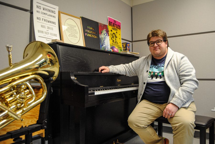 Professor+A.J.+Millers+passion+for+music+began+in+sixth+grade+band.+