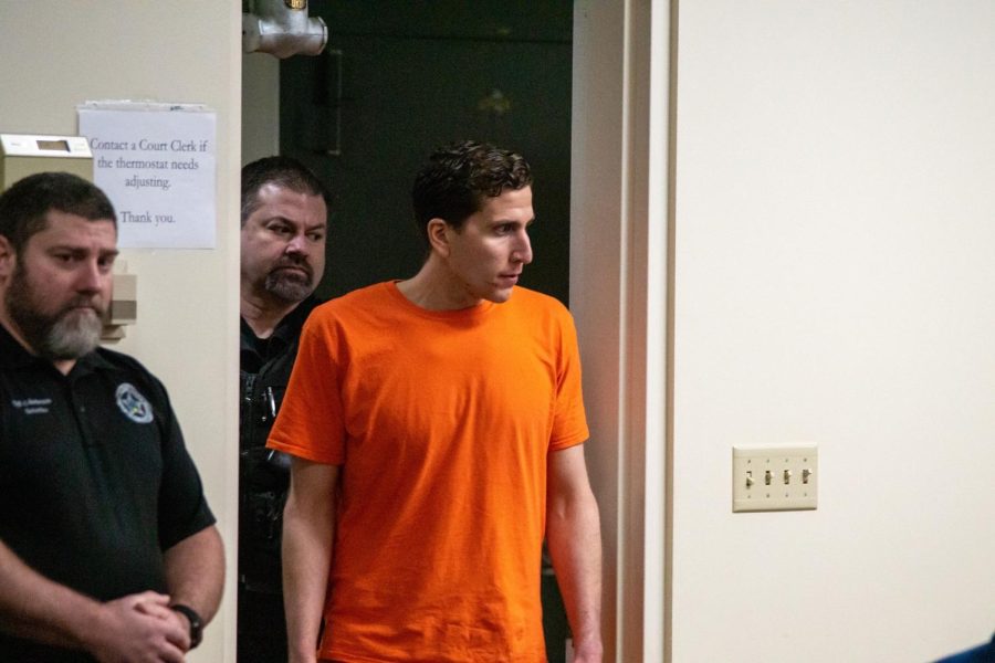 Suspect Bryan Kohberger entering a Latah County Courtroom on January 12, 2023. 