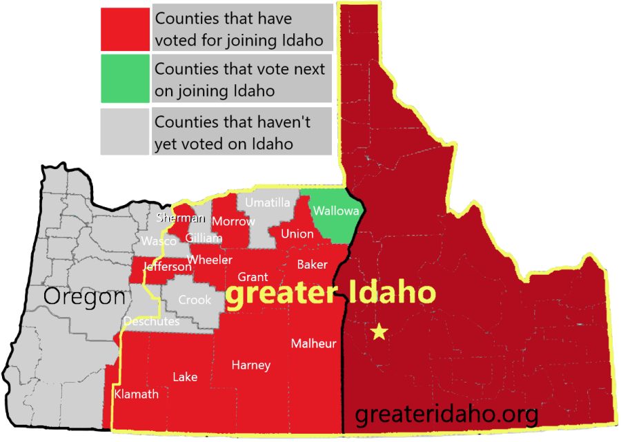 Eastern Oregonians feel more related to Idaho than to Portland.