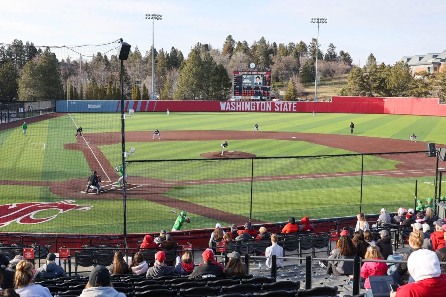 The Oregon Ducks beat the WSU Cougars in two consecutive games to take the series including their first win, 14-8 March 18, 2023 at Bailey-Brayton Field.