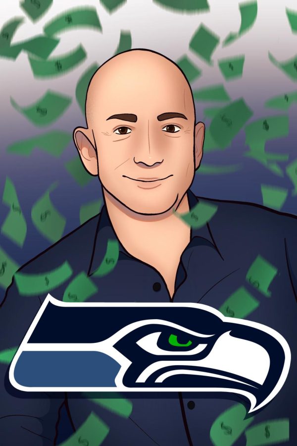 Bezos is most intrigued by buying the Seahawks.