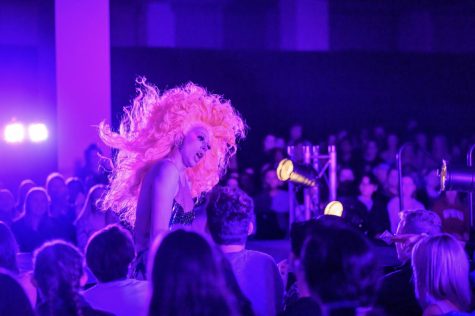 TabiKat Productions performer Faye at the drag show, April 7, 2023.