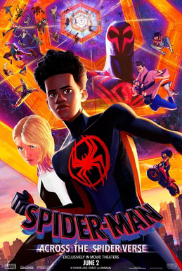 An official poster of Spider-Man: Across the Spider-Verse.