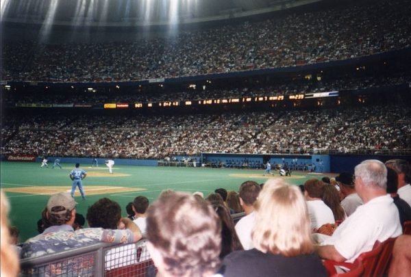 The view inside the Mariners home Kingdome during the 1996 Season.
 Blake Handley via Wikimedia