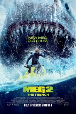 An official poster for Meg 2: The Trench.