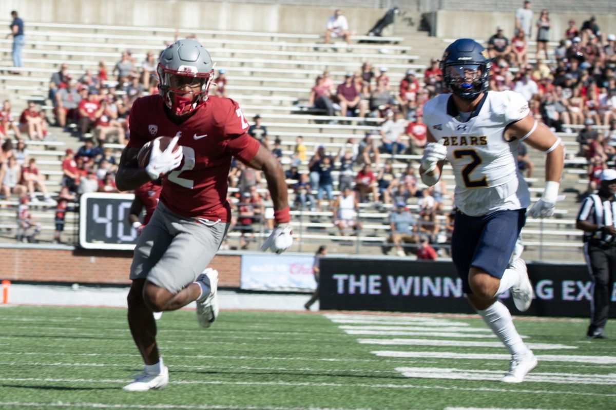 Kyle Williams sprint into open space to score a TD against Northern Colorado, Sept. 16. 