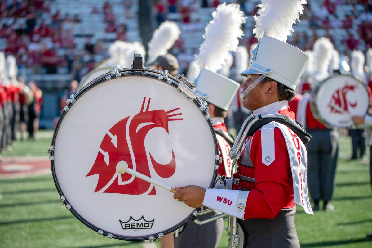 The Cougar Marching Band performs pregame vs. Northern Colorado, Sept. 16. 