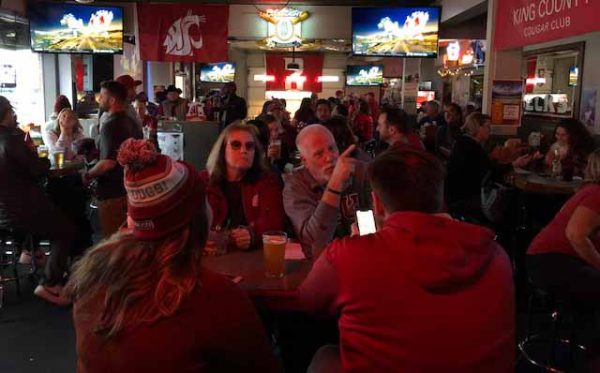 WSU football watch party at Marco Polo Bar and Grill.