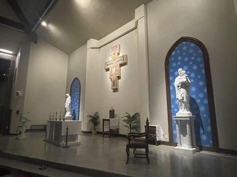 St. Thomas More Catholic Chapel after the remodeling.