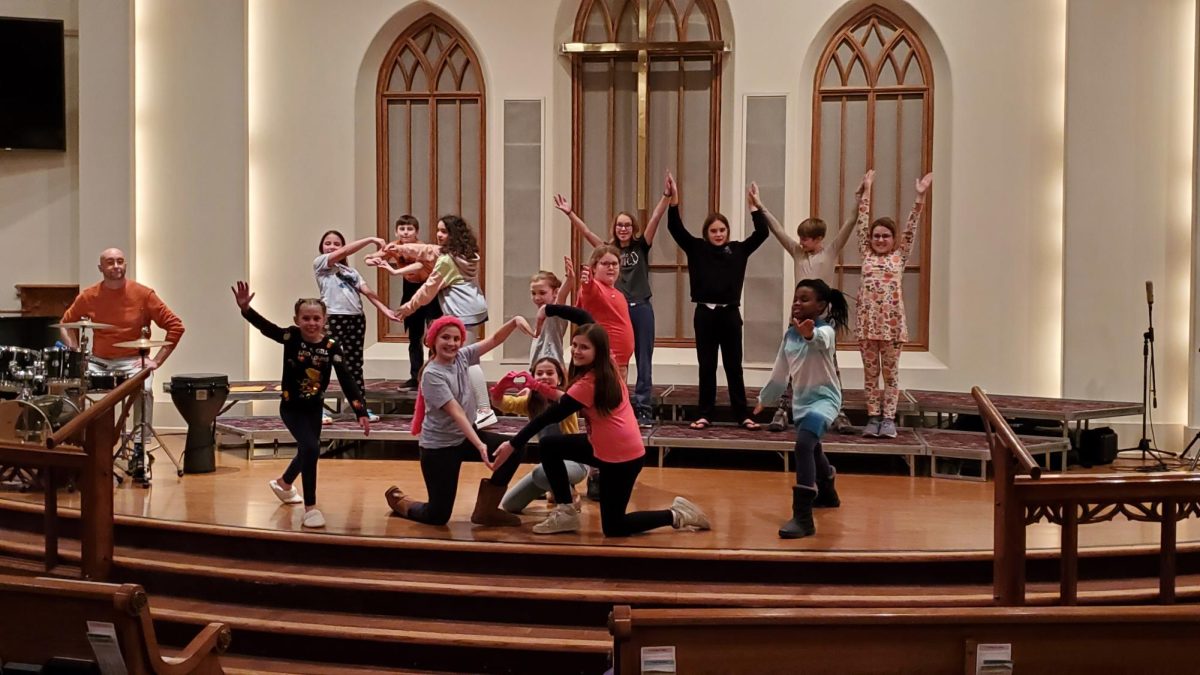 The Palouse Choral Society childrens choir practices for the Valentines Day cabaret at their rehearsal on Feb. 13.