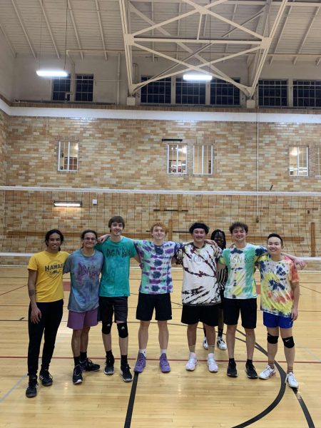 Felix Roman (second to the left) and his intramural 6v6 volleyball team.