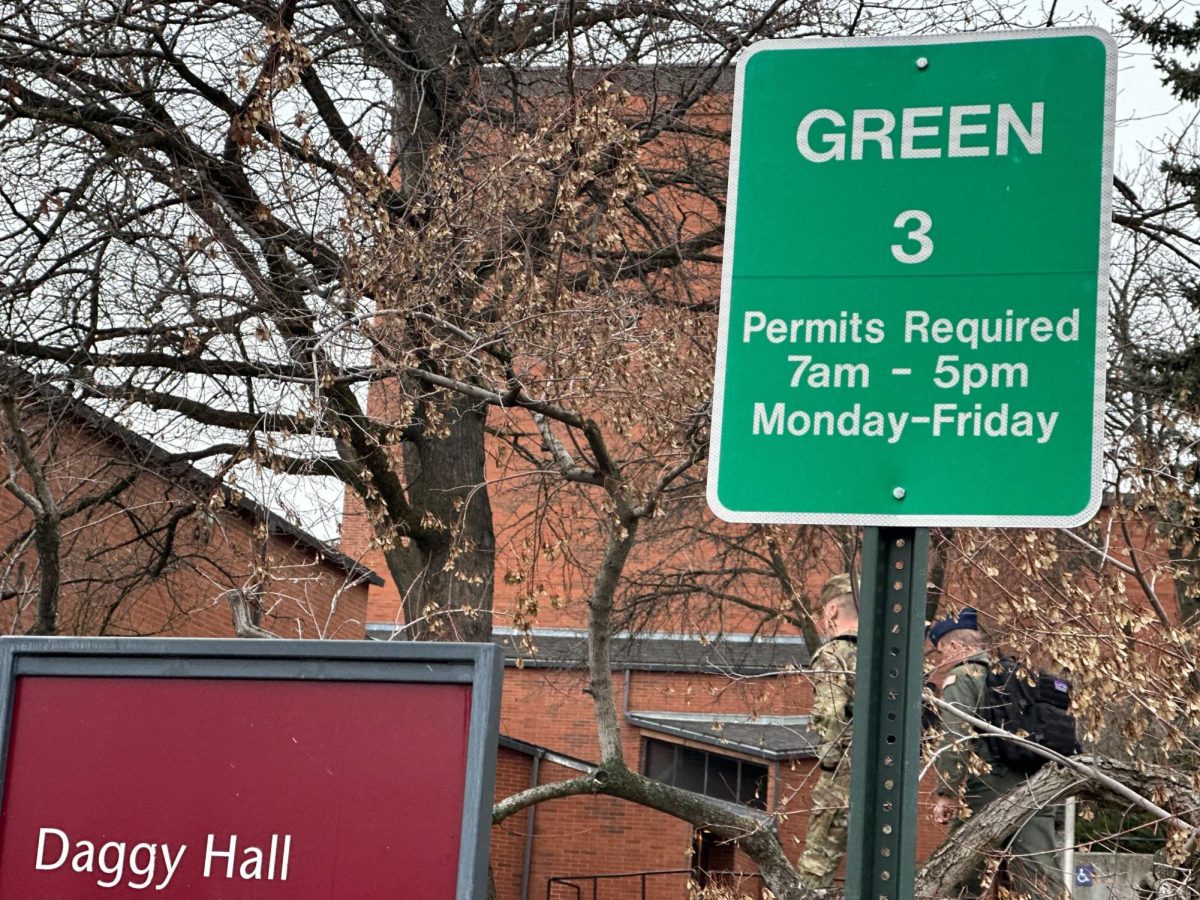 The Green 3 parking lot is located off of College Avenue near Daggy Hall and is set to close.