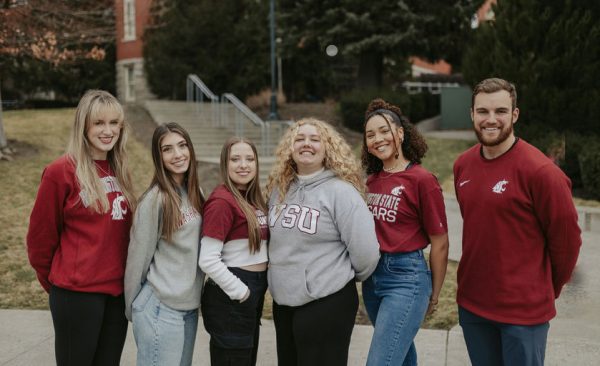The PRSSA Bateman team featuring (left to right) Kendall Buries, Hallie Rehn, Demi Wedgworth, Anna Dingfield, Ariana Williamson and Jack Lee. Courtesy of Anna Dingfield