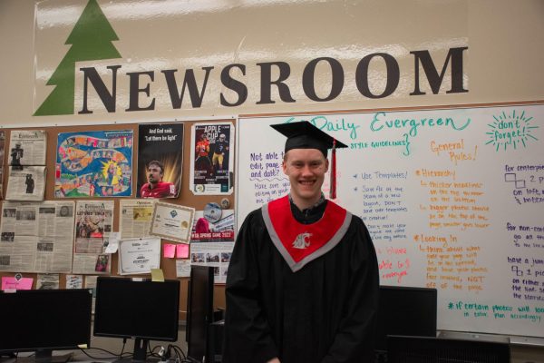 ‘Man of many talents,’ Evergreen sports editor graduating with countless experiences