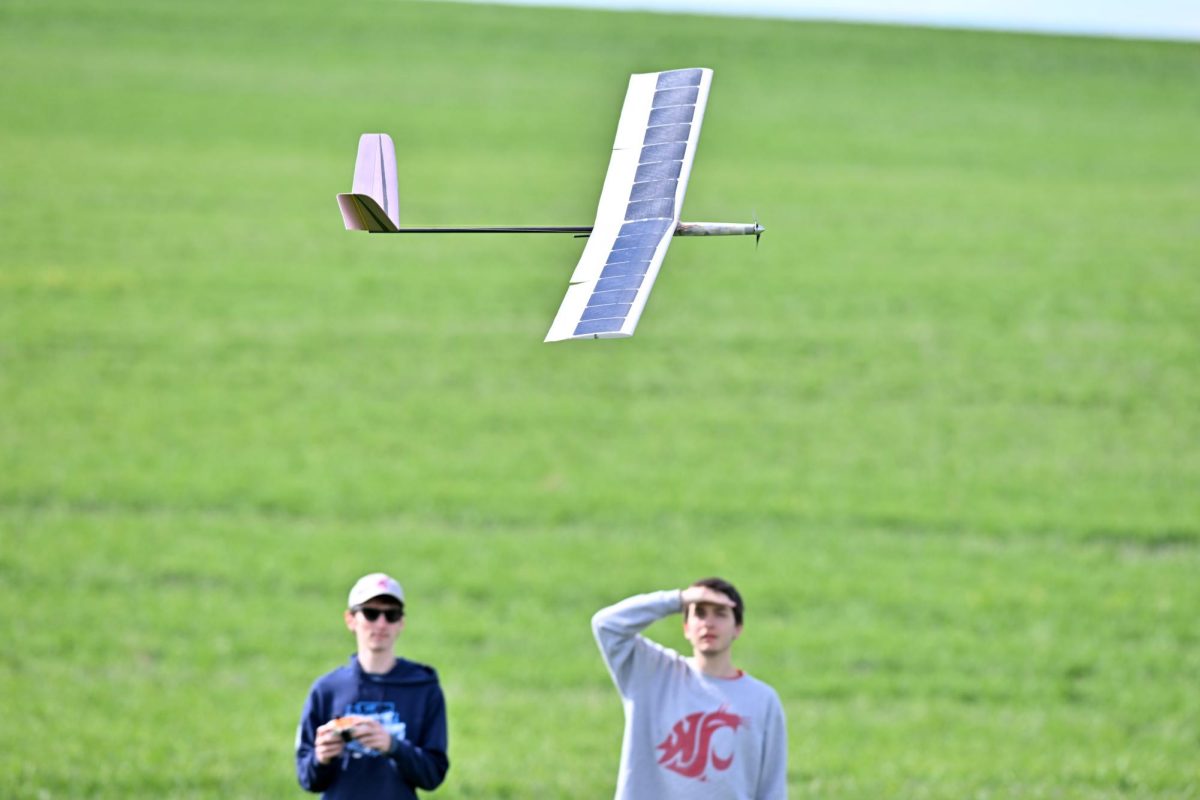 The solar-powered plane flown by Palouse Aerospace.