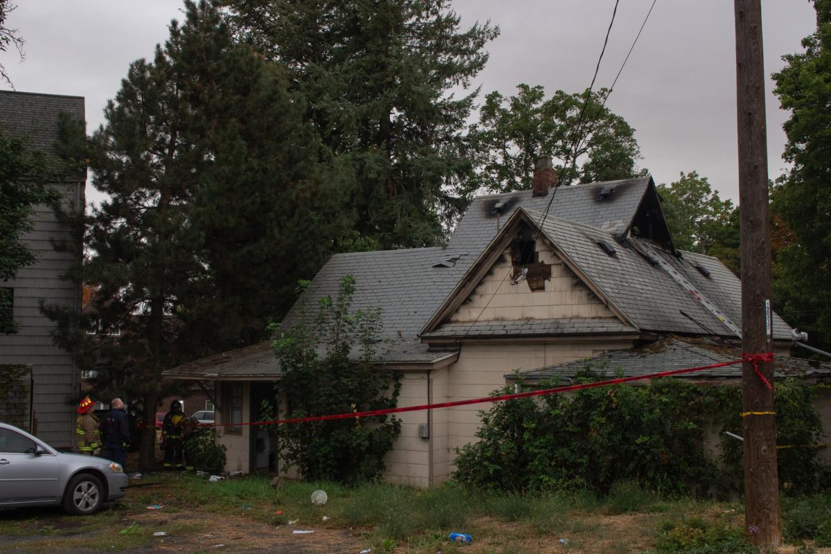 Pullman Fire Department on scene at the house fire on NE Opal St., Sept. 11, in Pullman, Wash.