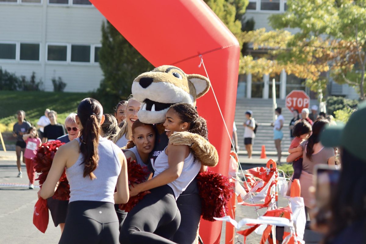 Butch and the Crimson Girls at the Race for Campus Safety Sept. 28, 2024 in Pullman, Wash.