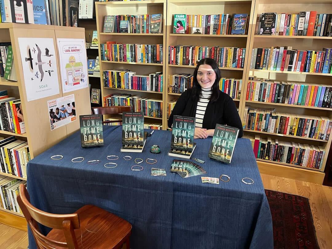 Hannah Martian at her book signing at Wind City Books in Wyo.