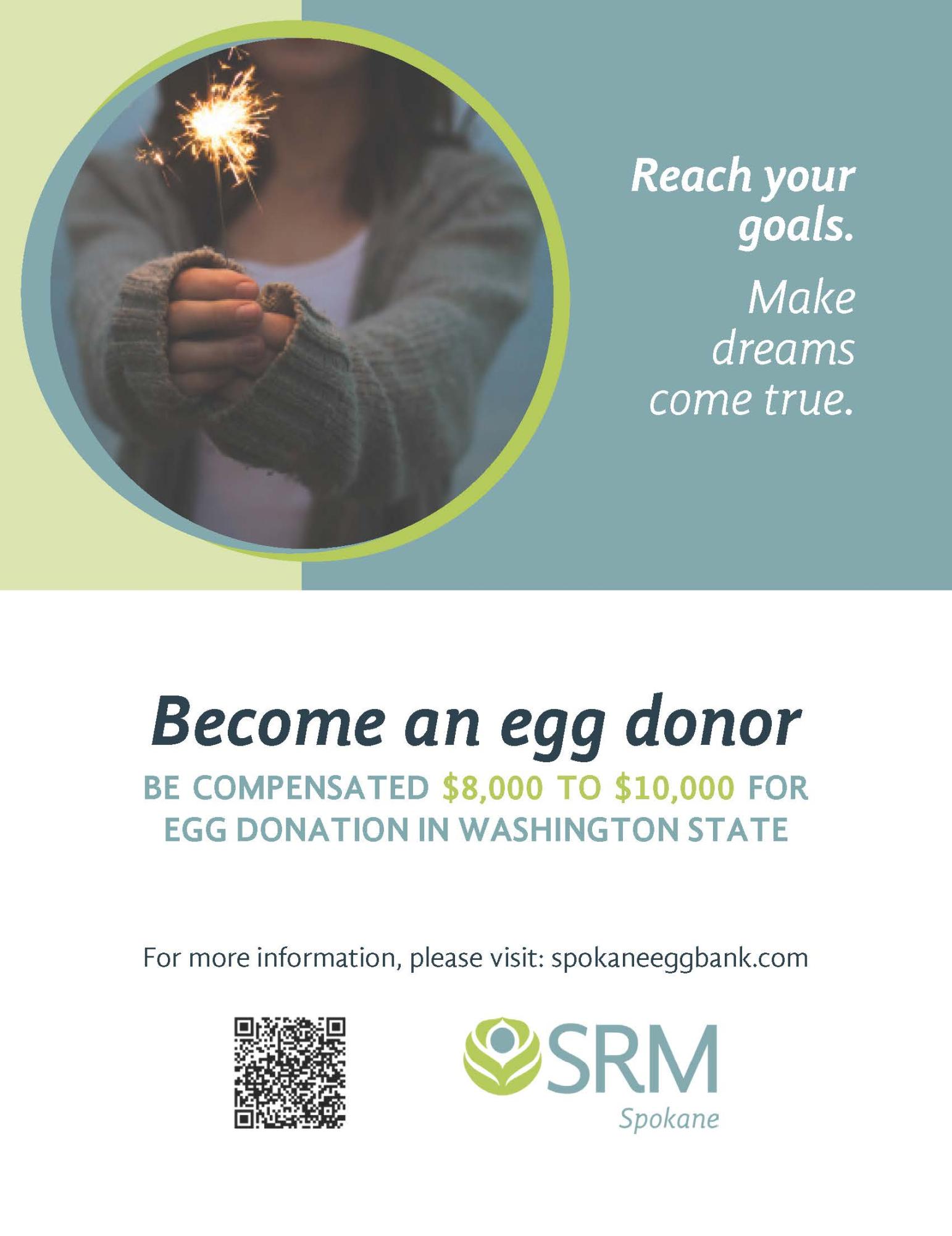 Become an egg donor ad