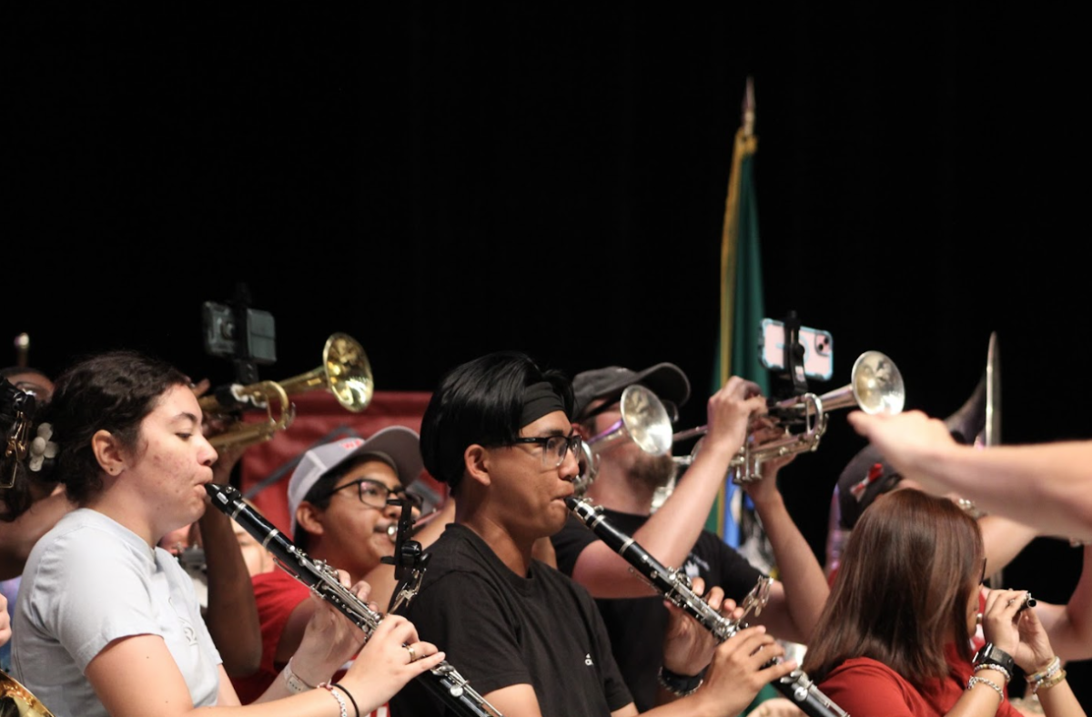 Cougar Marching Band performs at Convocation on Aug. 15, 2025