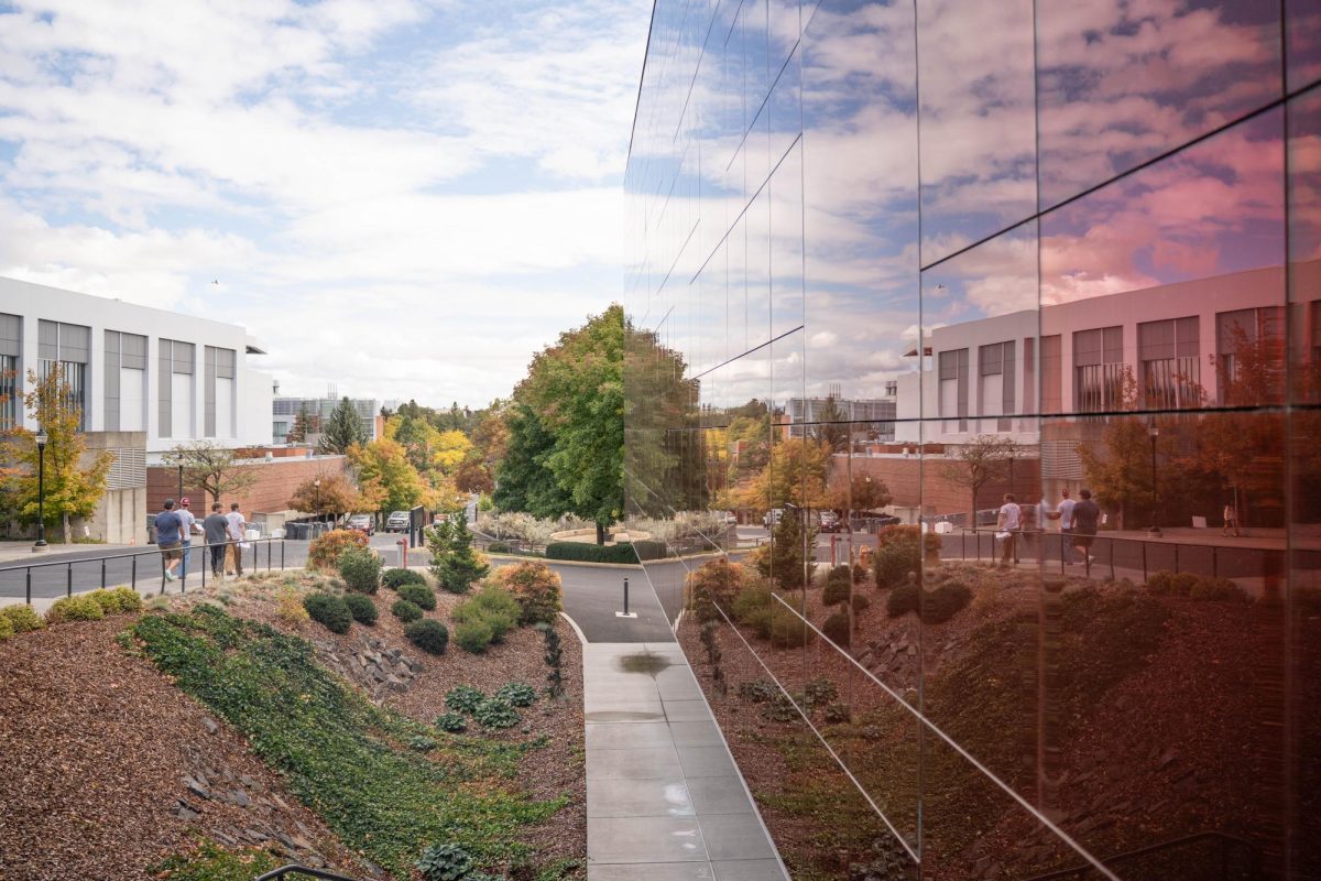 The Jordan Schnitzer Museum of Art on a clear fall day in Pullman, Wash. on Sept. 30.