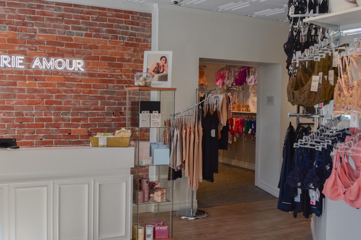 The interior of Chérie Amour, lingerie store located in downtown Pullman, Oct. 14