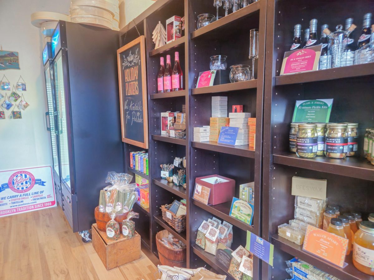 The shelves of Gabagool Charcuterie on Grand Ave., Nov. 15, 2025